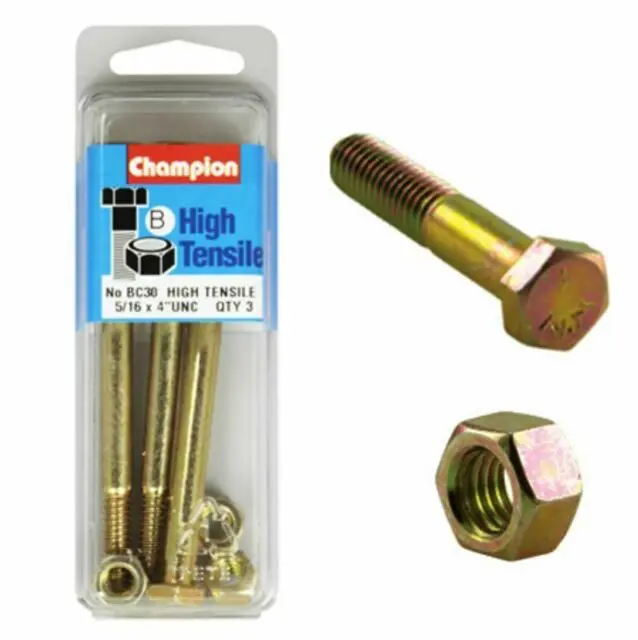 Champion Bolt And Nuts 4” X 5/16  Bc30 1