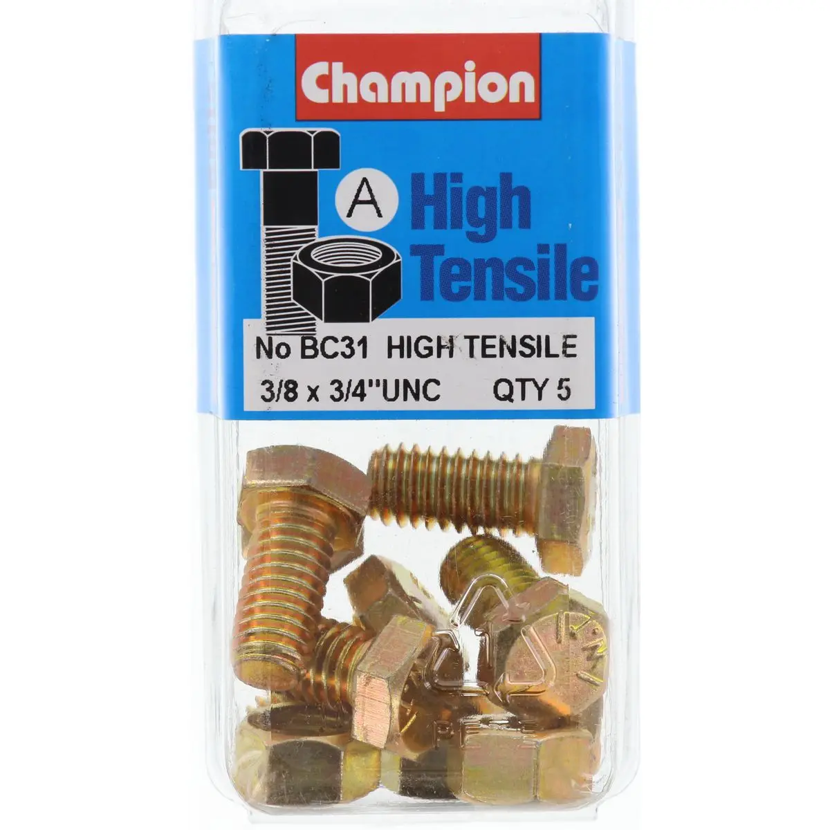 Champion Fully Threaded Set Screws And Nuts 3/4” X 3/8 Bc31 1