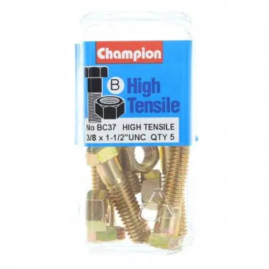 Champion Bolt And Nuts 1-1/2” X 3/8 Bc37 1