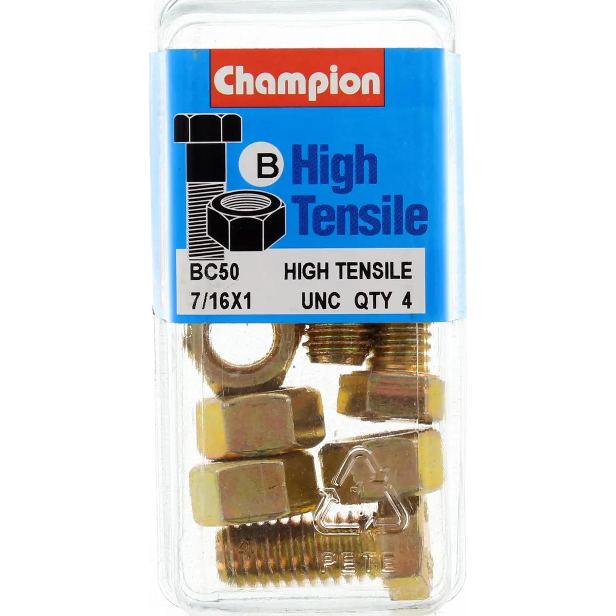 Champion Fully Threaded Set Screws And Nuts 1” X 7/16 Bc50 1