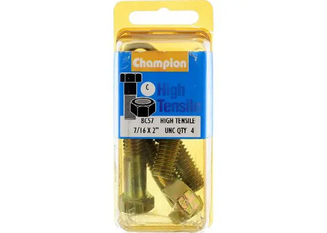 Champion Bolt And Nuts 2” X 7/16 Bc57 1