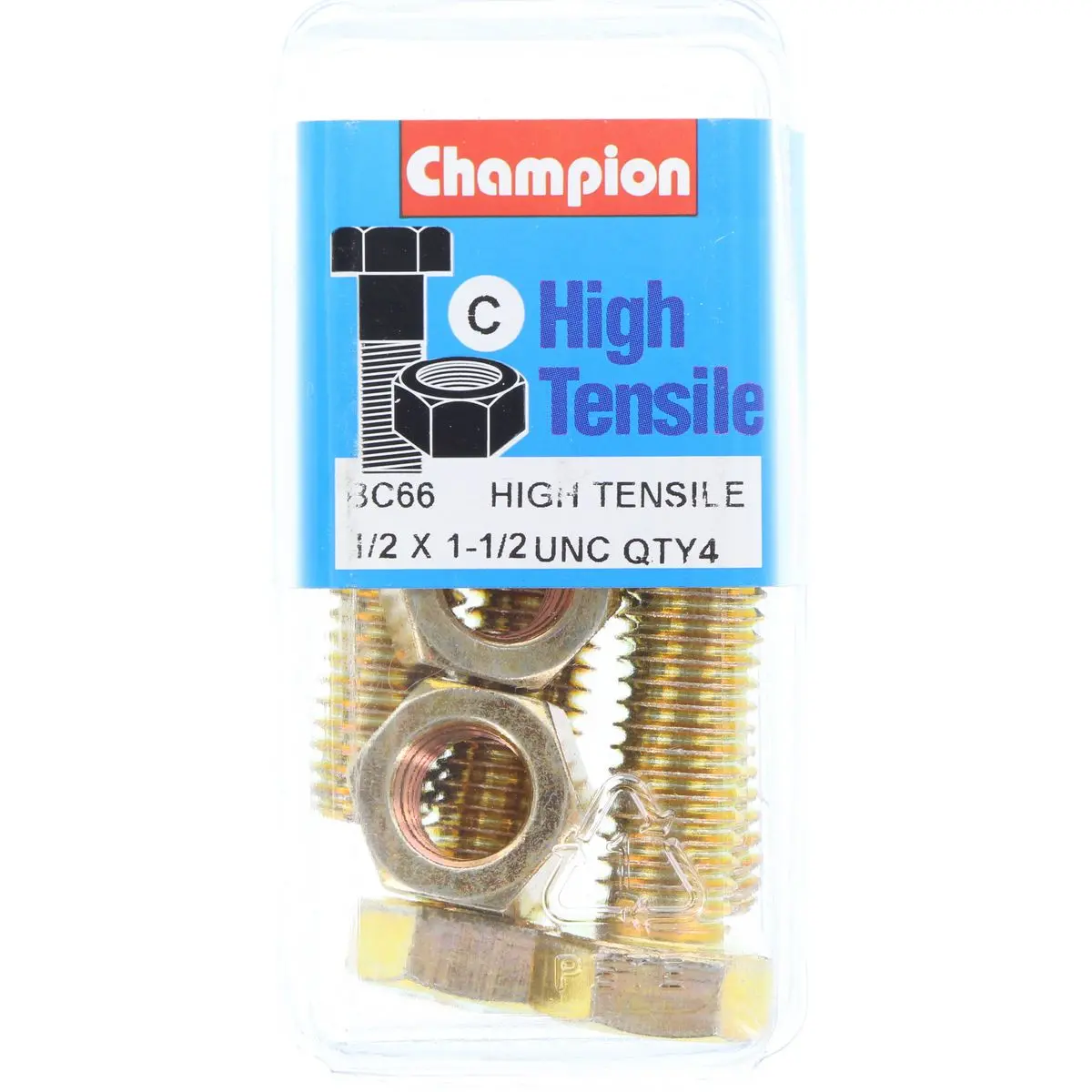 Champion Fully Threaded Set Screws And Nuts 1-1/2” X 1/2 Bc66 1