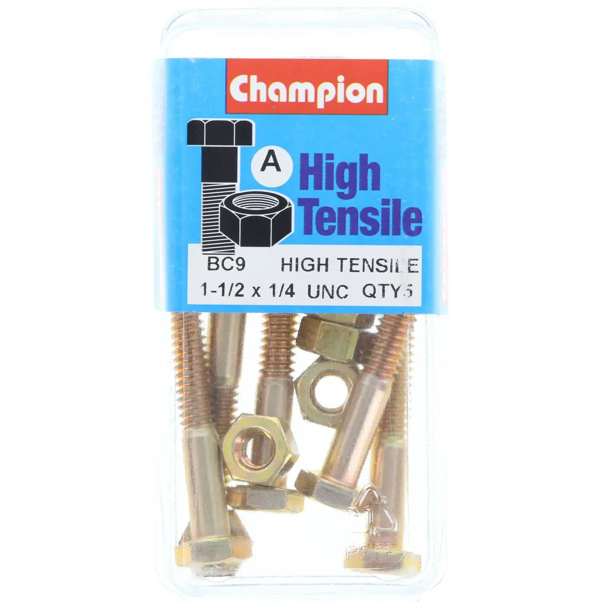 Champion Bolt And Nuts 1-1/2” X 1/4  Bc9 1
