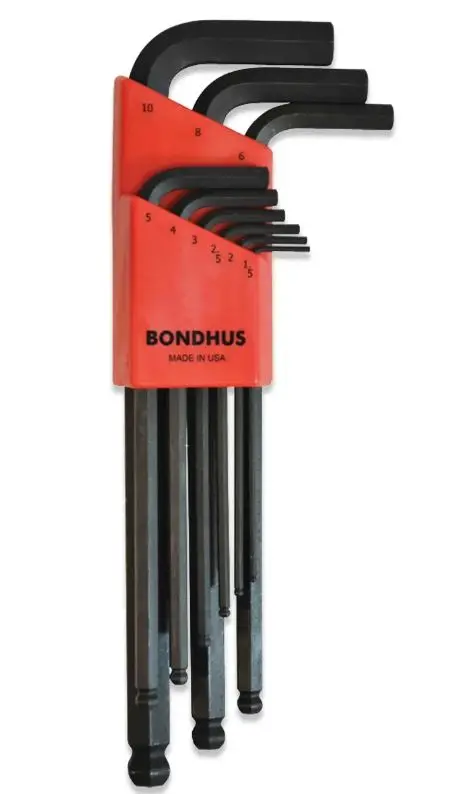Bondhus Set 9 Piece Long Ball End Hex Key 1.50Mm  Bd10999 1