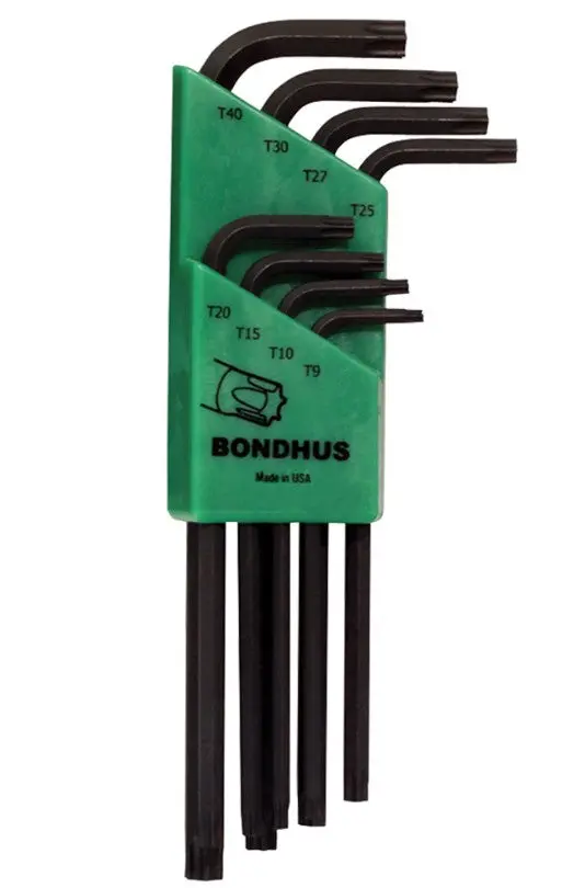 Bondhus Set 8 Tamper Resist Torx L-Wr Tr9-Tr40 Bd32434 1