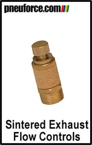 Pneuforce Npt Brass Flow Control Mufflers 1