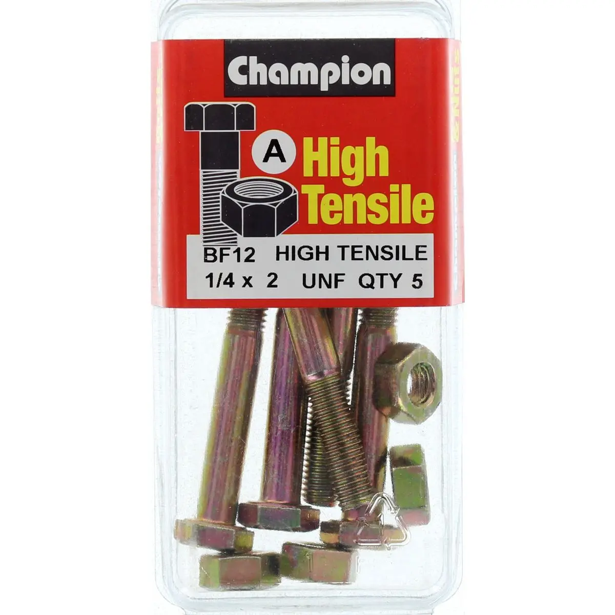 Champion Fully Threaded Set Screws And Nuts 2” X ¼ Bf12 1