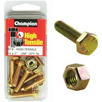 Champion Fully Threaded Set Screws And Nuts 1 “ X ¼ Bf4 1