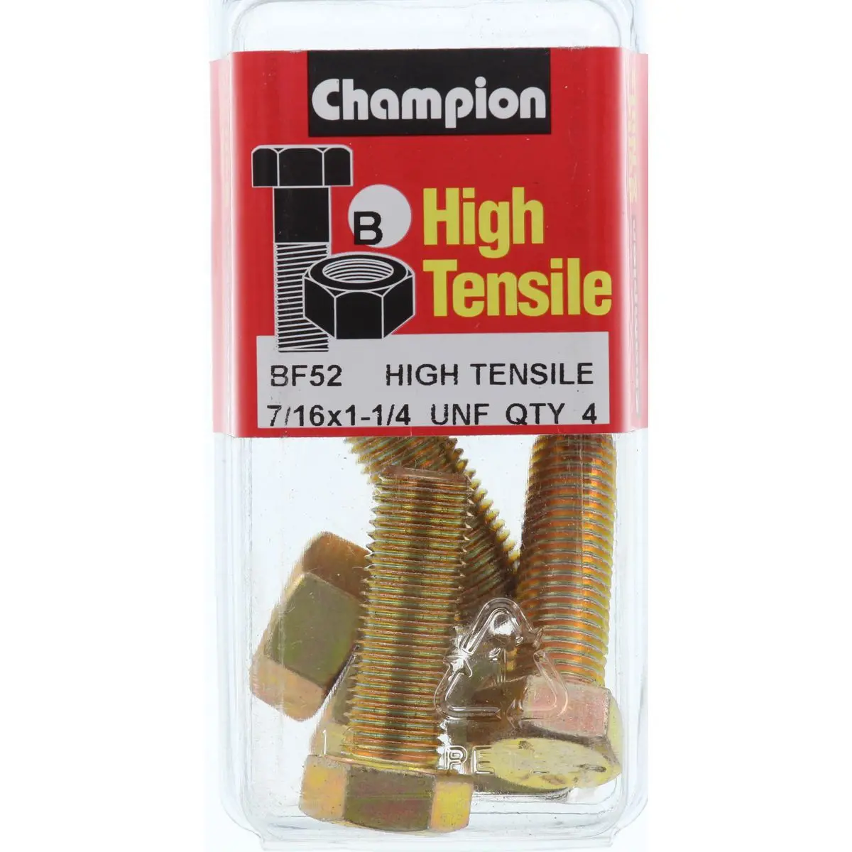Champion Fully Threaded Set Screws And Nuts 1-1/4” X 7/16 Bf52 1