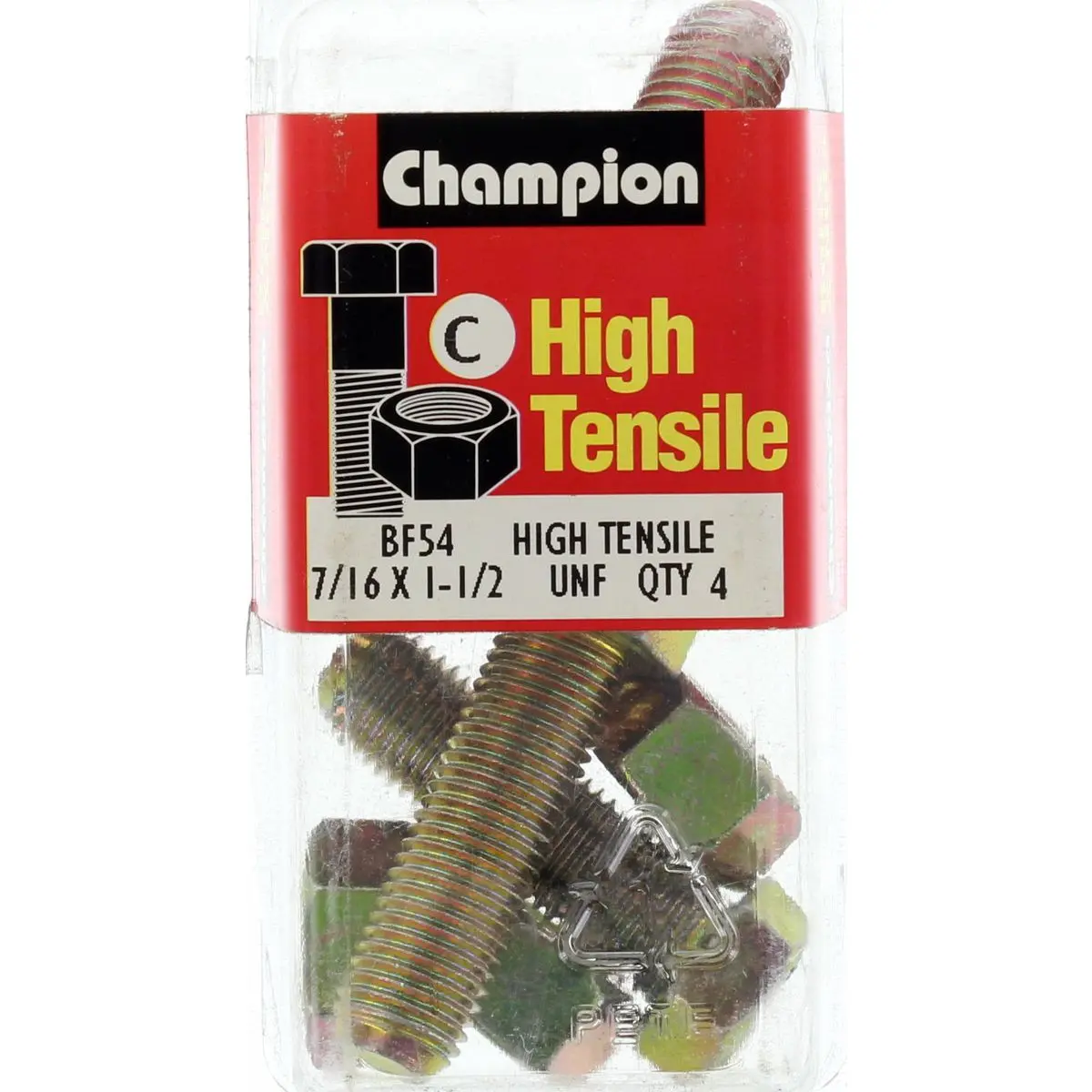 Champion Fully Threaded Set Screws And Nuts 1-1/2” X 7/16 Bf54 1