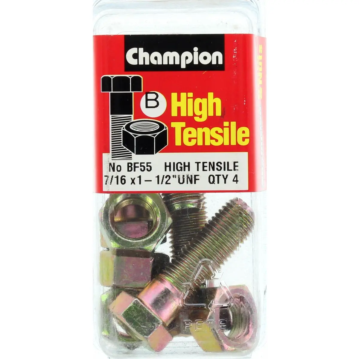 Champion Bolt And Nuts 1-1/2” X 7/16  Bf55 1