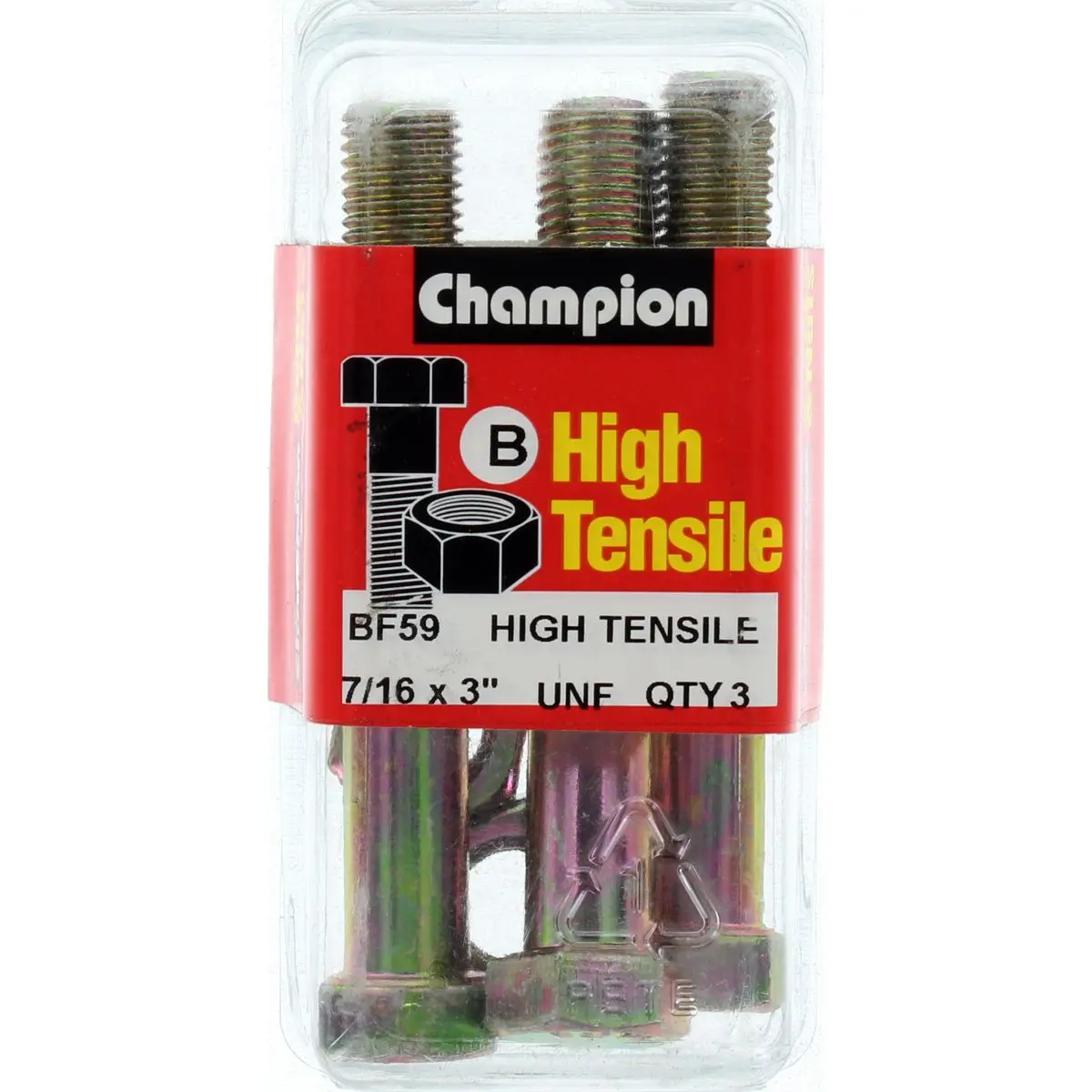 Champion Bolt And Nuts 3” X 7/16  Bf59 1