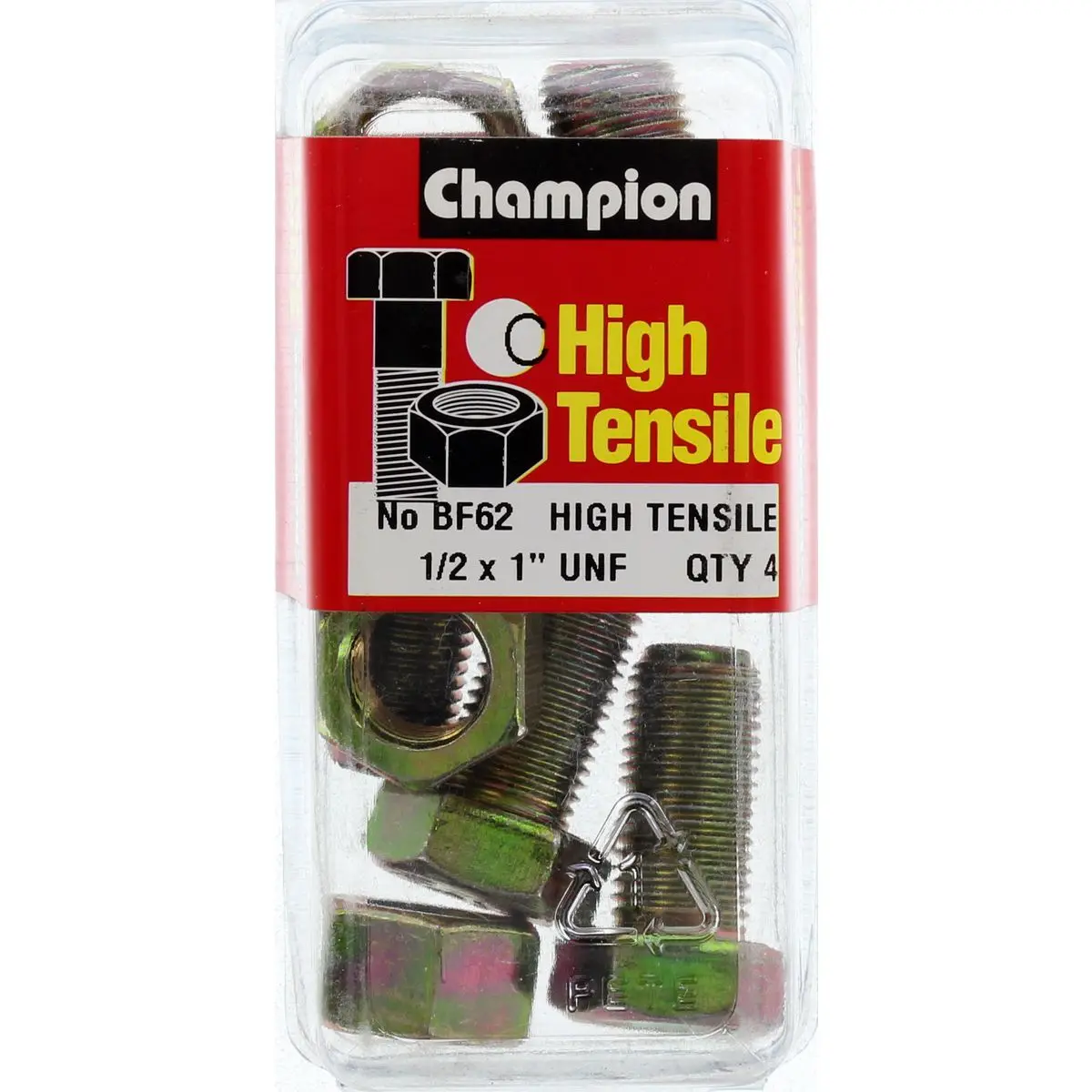 Champion Fully Threaded Set Screws And Nuts 1” X1/2 Bf62 1