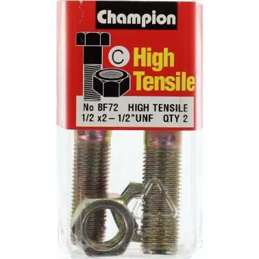 Champion Bolt And Nuts 2-1/2” X 1/2  Bf72 1