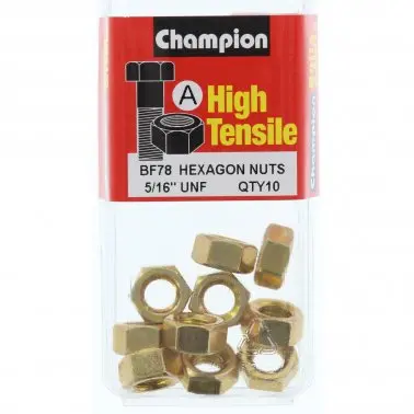 Champion Hexagon Nuts Unf 5/16 “-Bf78 1