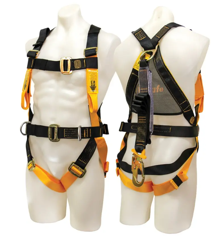 B-Safe All Purpose Fall Arrest Harness With Side D Rings And 2M Lanyard Bh01112 1