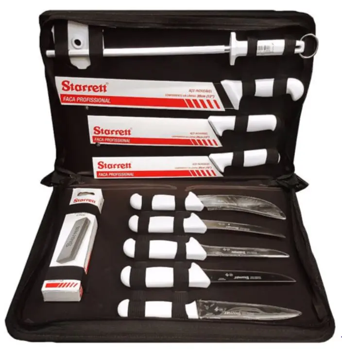 Starrett Professional Butchers Knife 11 Piece Set White  Bkk-11W 1
