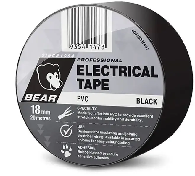 Bear Electrical Tape 504 18Mm X 20M Assorted Colors 66623336457 1