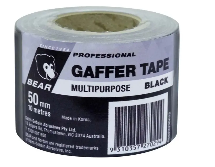 Bear Black Multi-Purpose Gaffer Tape 50Mm X10m 66623336622 1