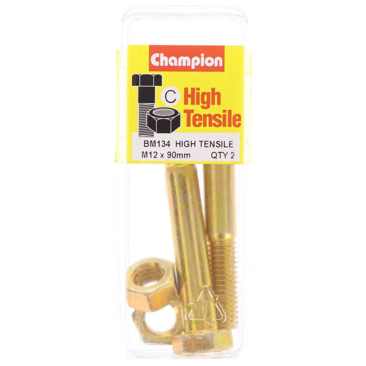 Champion Fully Threaded Set Screws And Nuts 12 X 90 X 1.75 Mm- Bm134 1