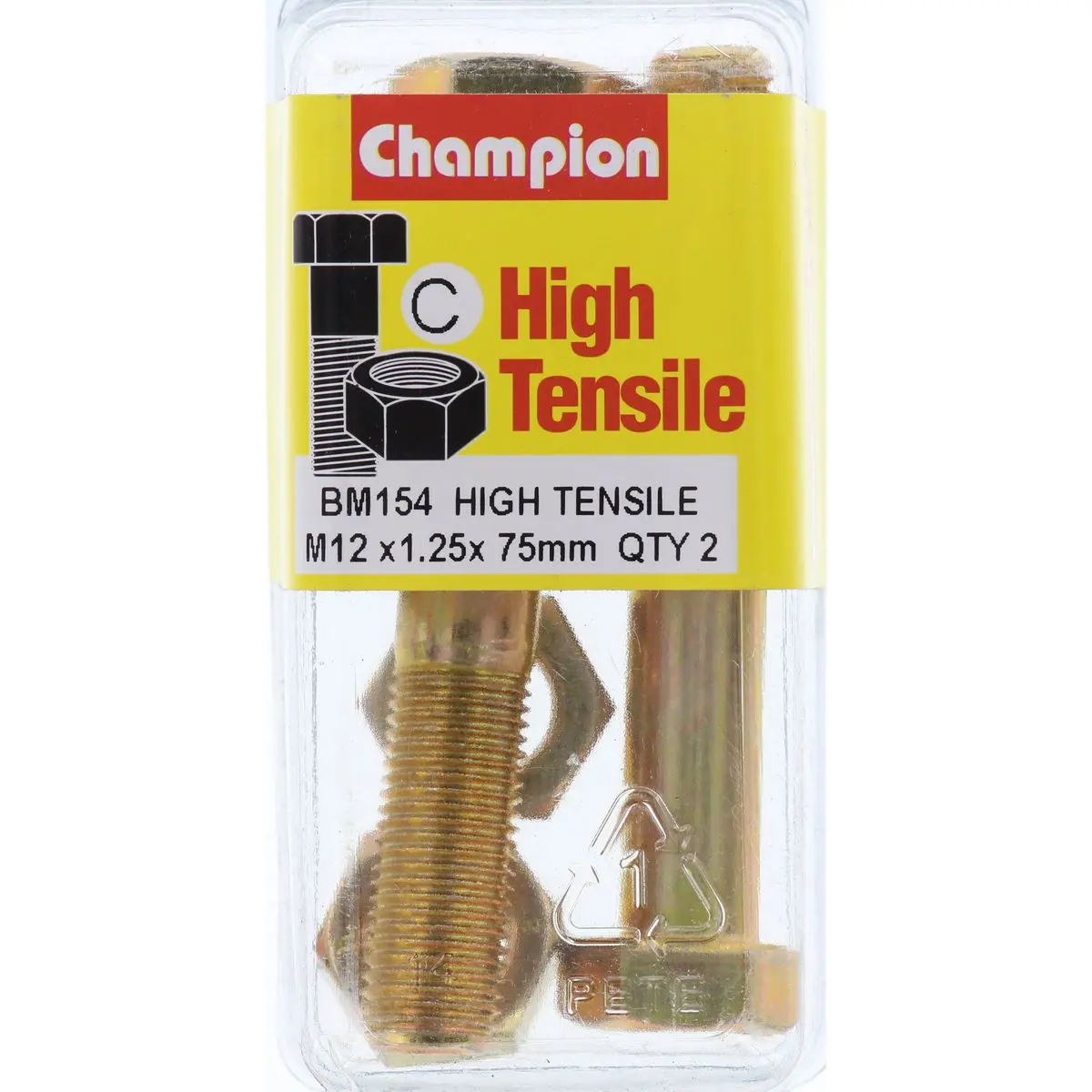 Champion Fully Threaded Set Screws And Nuts 12 X 75 X 1.25 Mm- Bm154 1