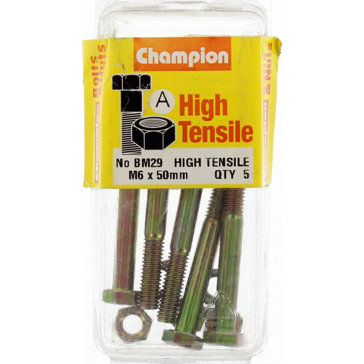Champion Fully Threaded Set Screws And Nuts 6 X 50Mm- Bm29 1