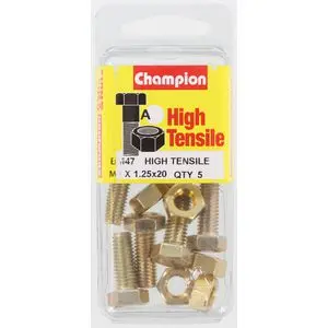 Champion Fully Threaded Set Screws And Nuts 8 X 20Mm- Bm47 1
