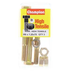 Champion Fully Threaded Set Screws And Nuts 8 X 75Mm- Bm65 1