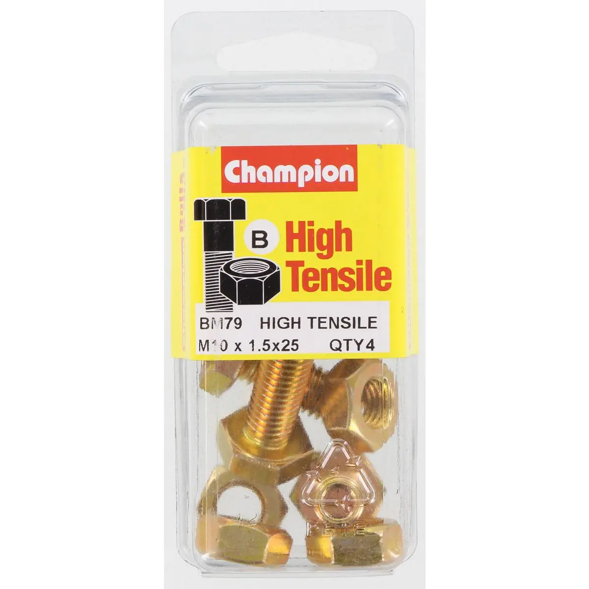 Champion Hex Set Screws And Nuts M10 X 25 Mm- Bm79 1