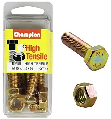 Champion Fully Threaded Set Screws And Nuts 10 X 50 Mm- Bm88 1