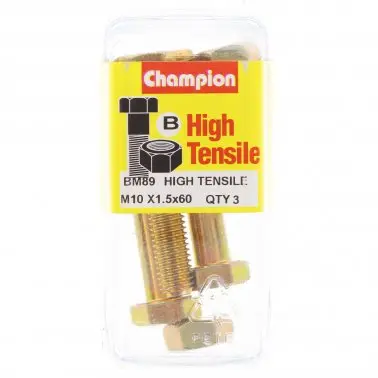 Champion Fully Threaded Set Screws And Nuts 10 X 60 Mm- Bm89 1