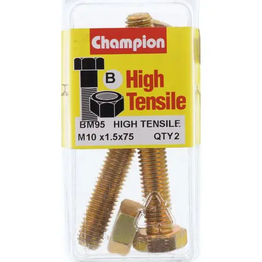 Champion Fully Threaded Set Screws And Nuts 10 X 75 Mm- Bm95 1