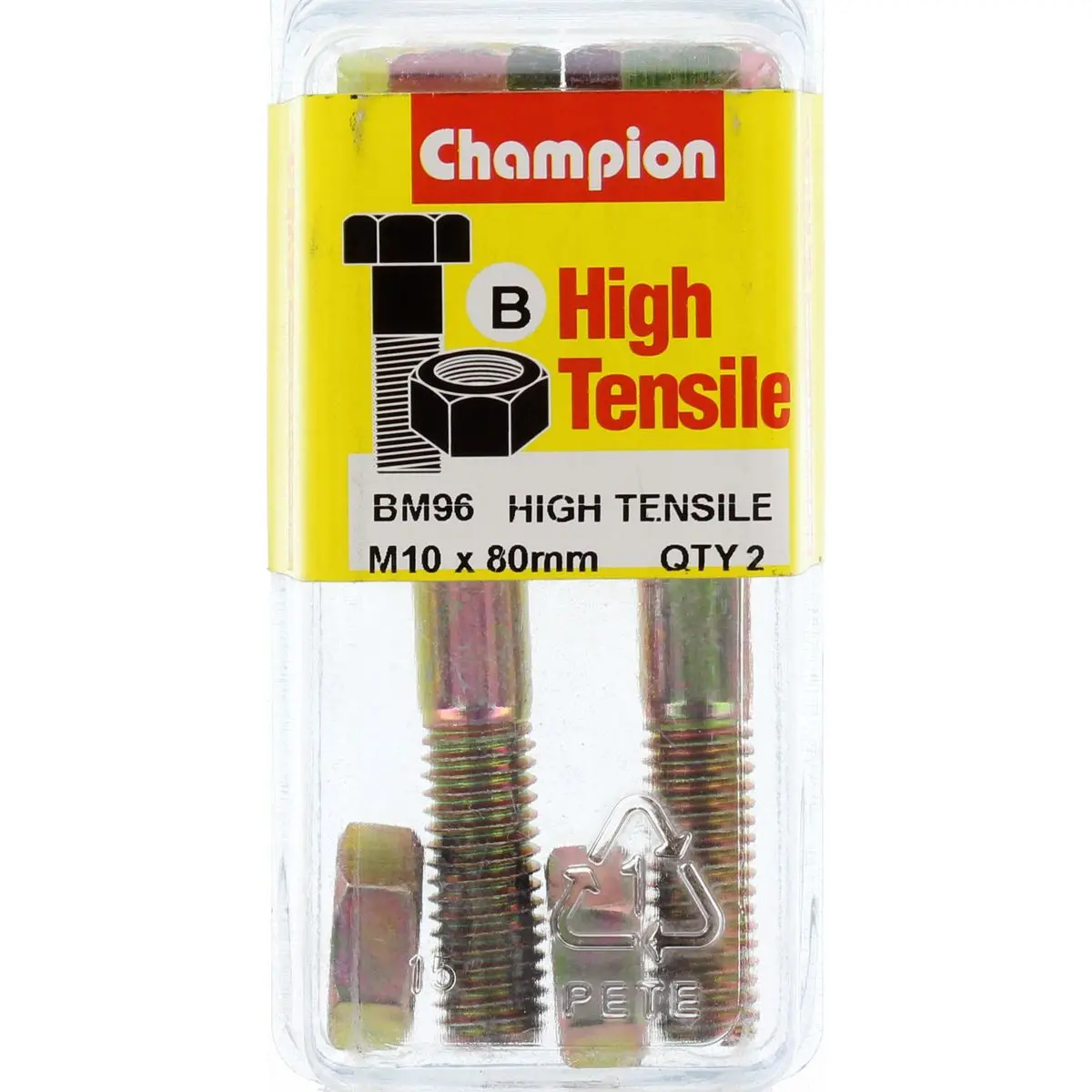 Champion Fully Threaded Set Screws And Nuts 10 X 80 Mm- Bm96 1