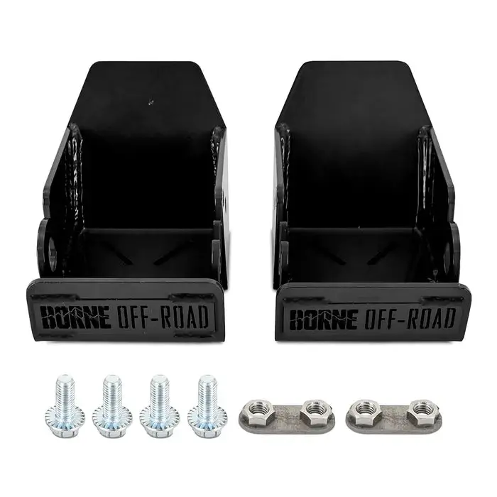 Mishimoto Black Rear Shock Skid Plates For '21+ Ford Bronco 1