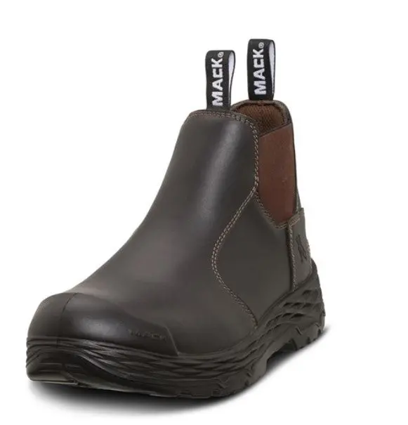 Mack Hub Slip On Safety Boots Claret Color Size 4 - 13 Mk0000hubclf090 1