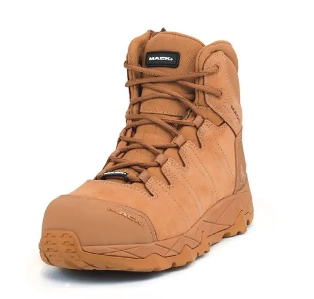 Mack Octane Zip Up Safety Boots Honey Or Black Size 4-14 Mkoctanezbb Mkoctanezhh 1