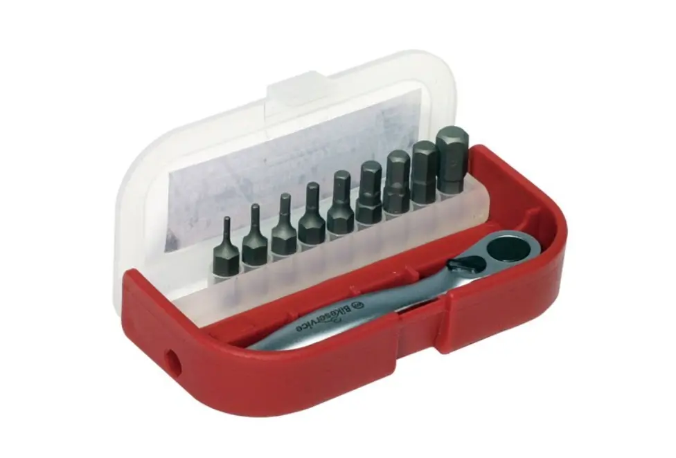 Bikeservice Hand Drive Bit Set  Hex 10Pc Bs6006 1