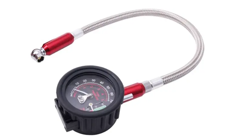 Bikeservice Tyre Pressure Dial Gauge With Hose Bs80086 1