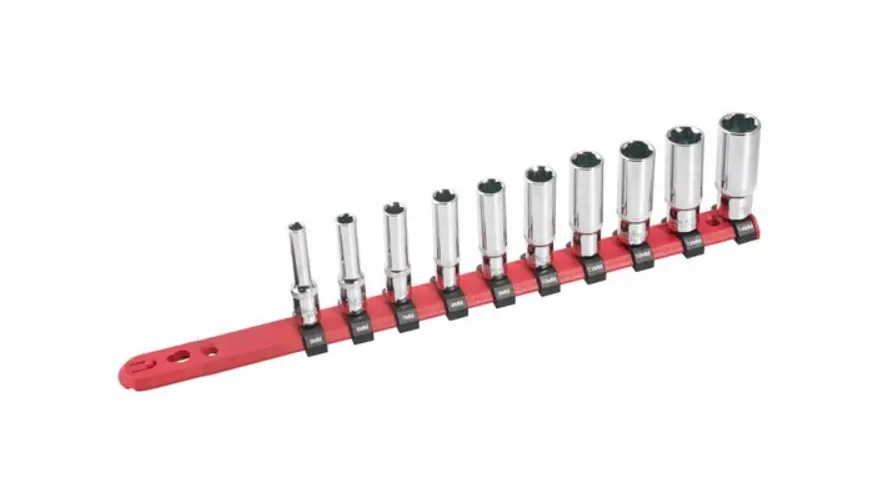Bikeservice 1/4" Deep Socket Set 10Pc Bs9200 1