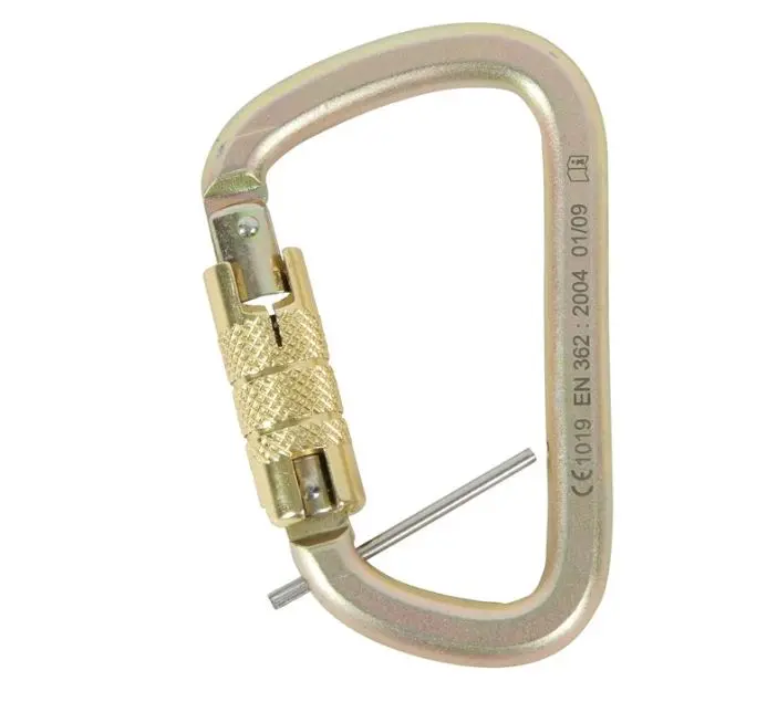 B-Safe Karabiner Twist Lock Steel Ansi 40Kn Gate Opening(21Mm) D Type C/W Captive Pin Bsk0003-16 1