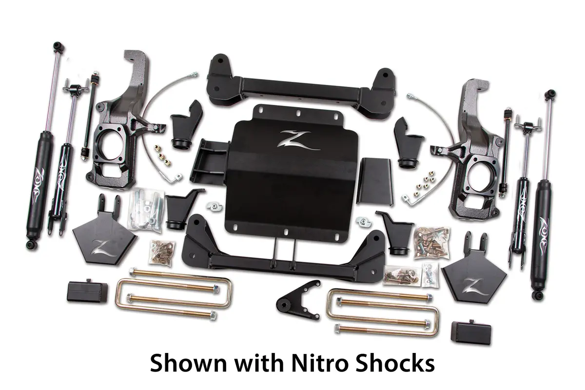 Zone Offroad 5" Torsion Bar Drop Lift Kit For 2011-2019 Gm 2500/3500Hd 1