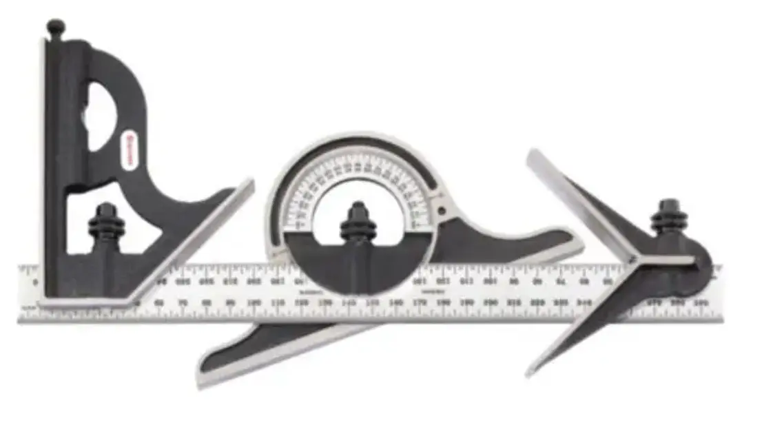 Starrett Combination Set With Square Centre And Non-Reversible Protractor- Metric C9m-300 1