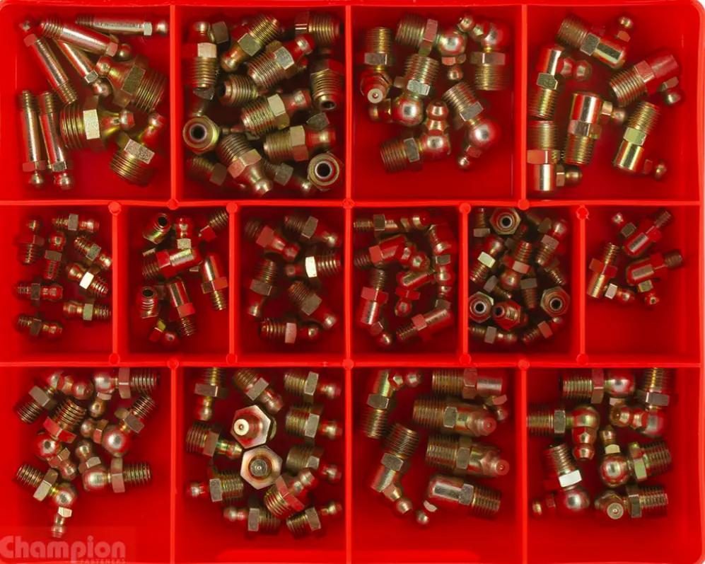 Champion Imperial Grease Nipple Assortment 15 Sizes Ca108 1