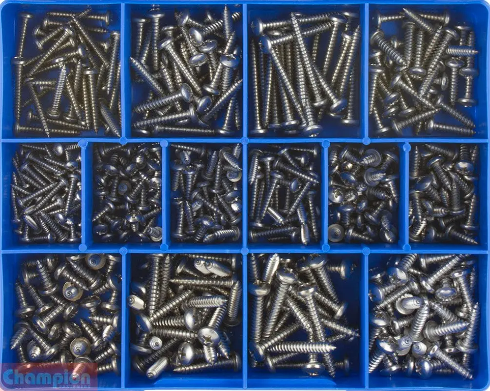 Champion S/Steel Pan Head Self-Tapping Screw Assortment Ca1810 1