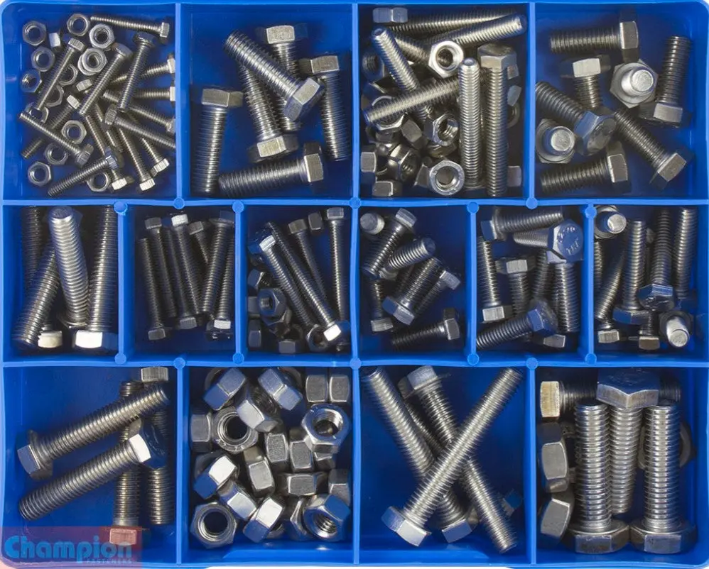 Champion S/Steel Metric Set Screws & Nuts Assortment Ca1870 1