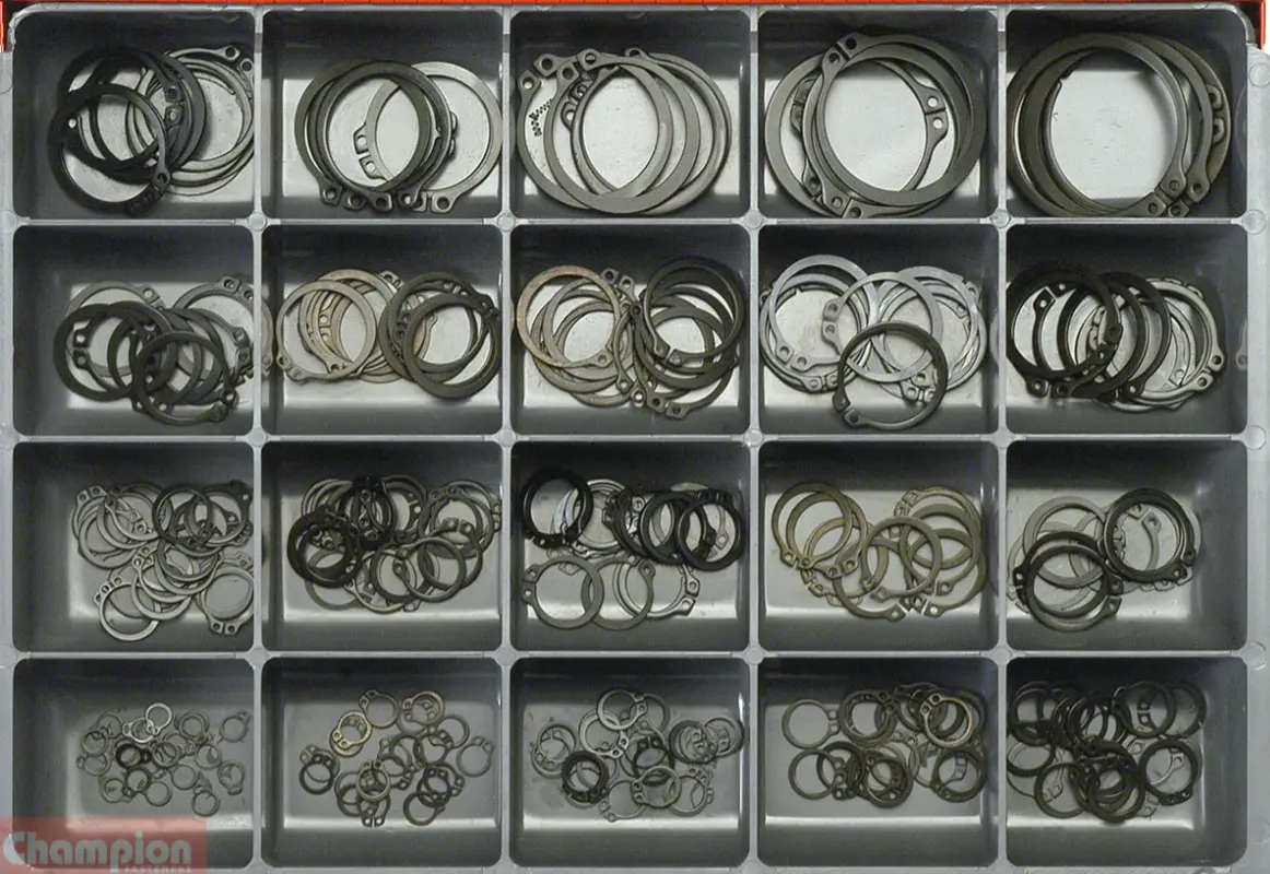 Champion Metric External Circlip Master Kit 20 Sizes: 6Mm To 50Mm (Shaft Size) Ca2015 1