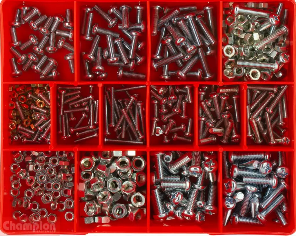 Champion Metric Pan X Recess Screw Assortment Ca21 1