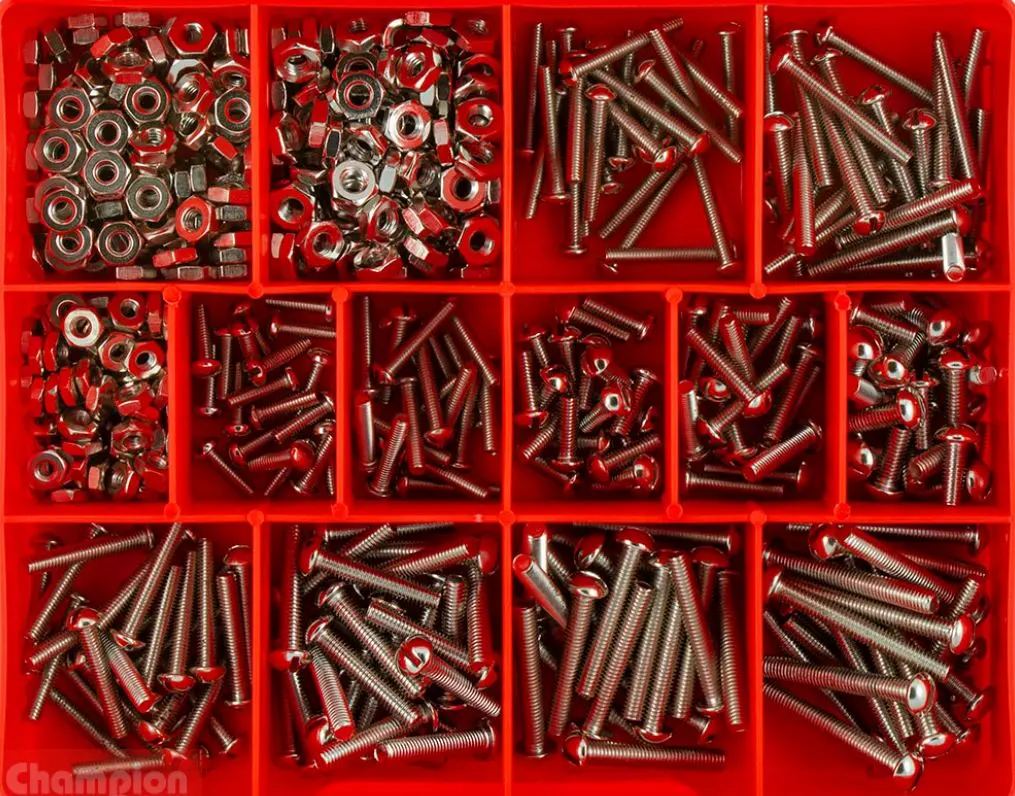 Champion Fine Thread Screws & Nuts Assortment Ca228 1