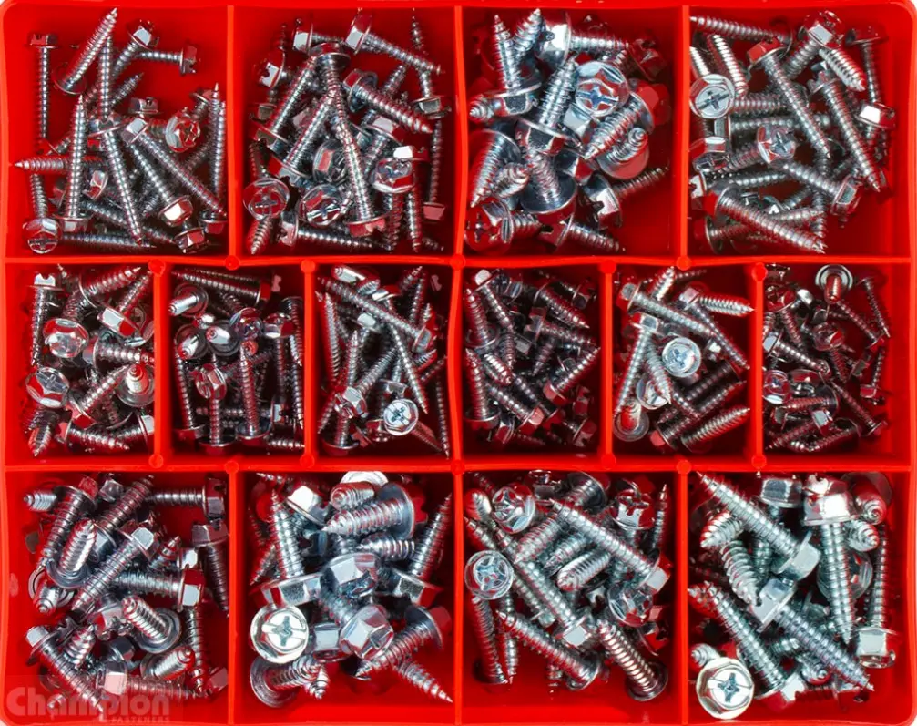 Champion Hex Self-Tapping Screws Assortment Ca350 1