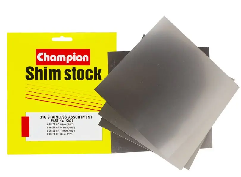 Champion Stainless Steel Shim Sheets Assortment Ca36 1
